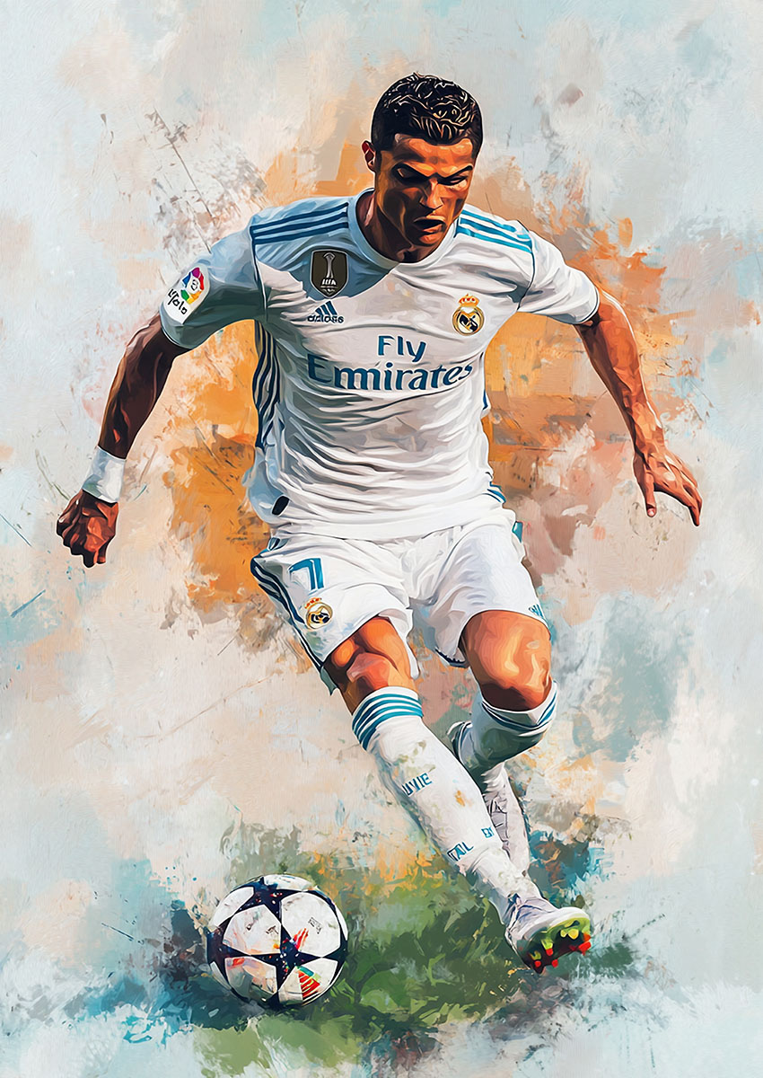 Cristiano Ronaldo Canvas Print & Poster Wall Art - AI PRINT LAB