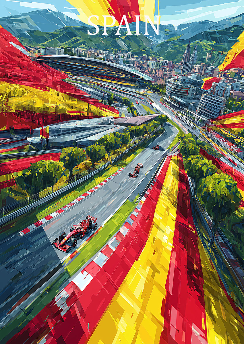 Formula One Car Canvas Print & Poster Wall Art - AI PRINT LAB