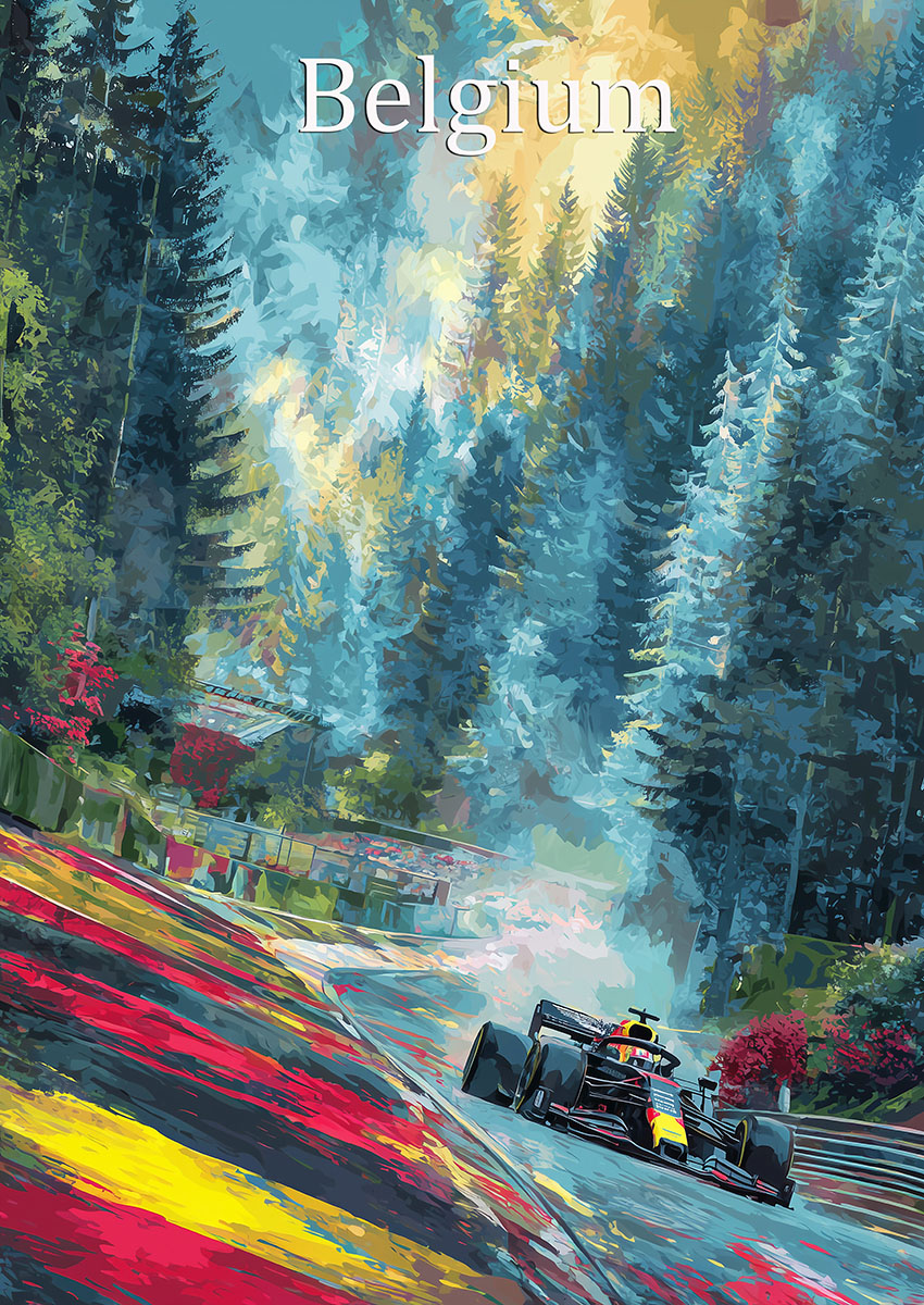 Formula One Car Canvas Print & Poster Wall Art - AI PRINT LAB