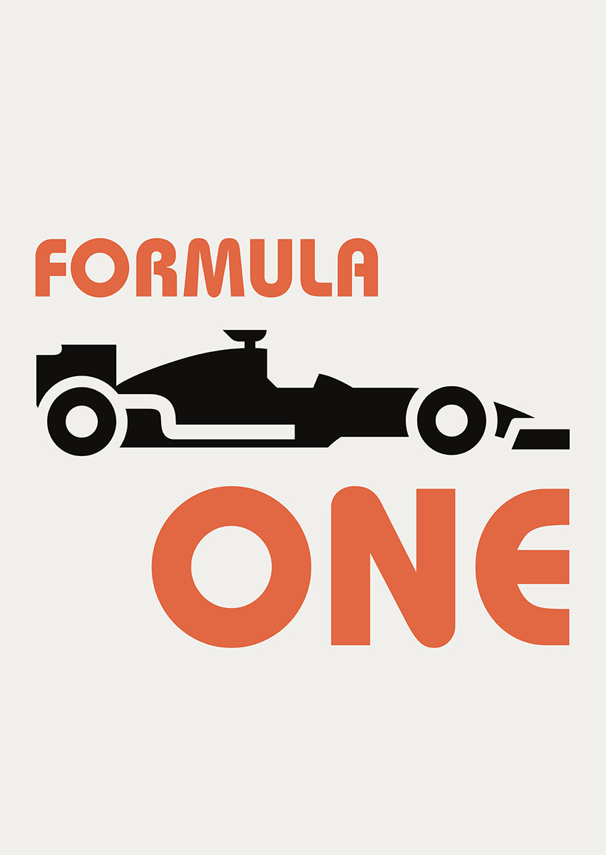 Formula One Racing Car Canvas Print & Poster Wall Art - AI PRINT LAB