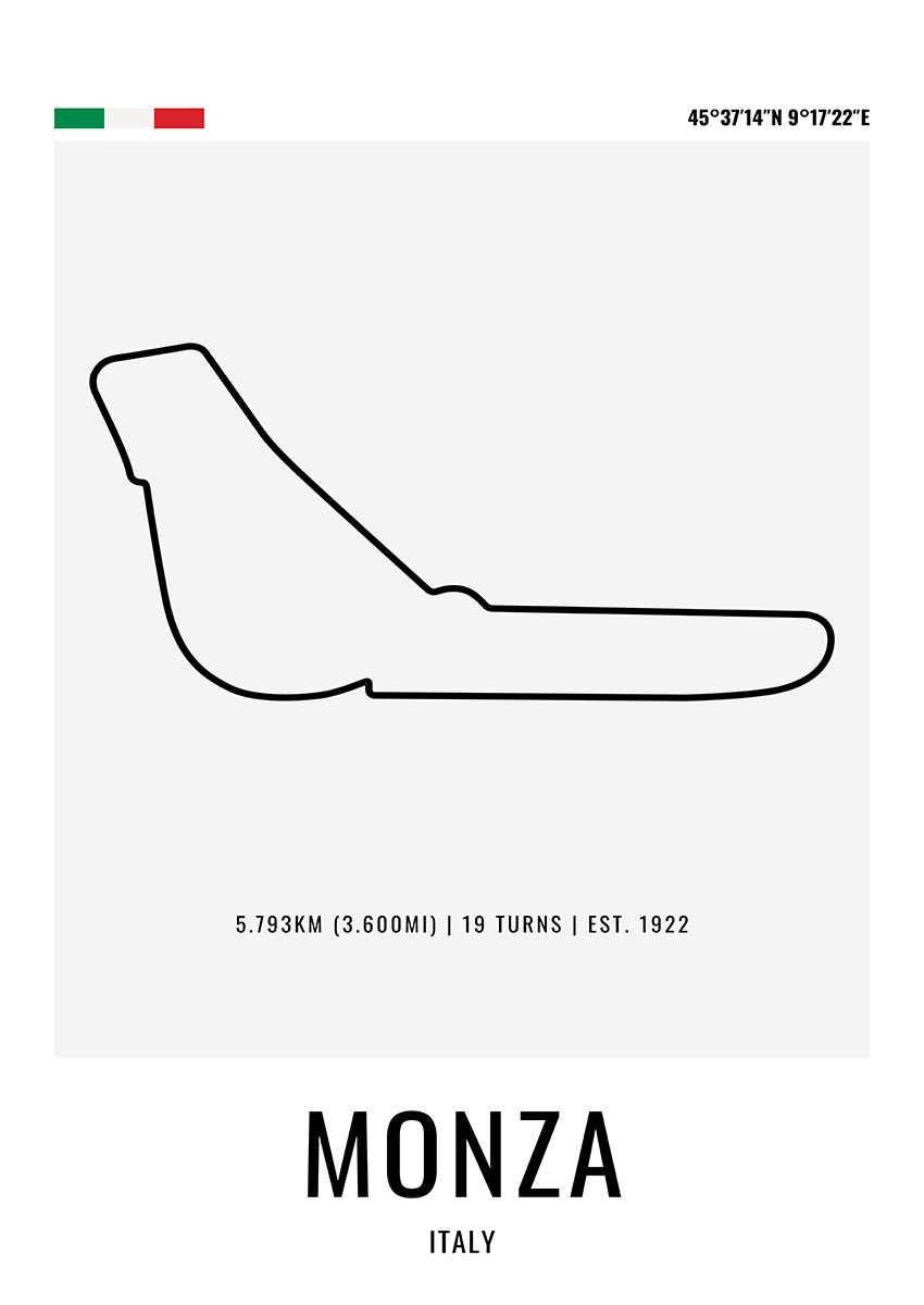 Monza Circuit Canvas Print & Poster Wall Art - AI PRINT LAB