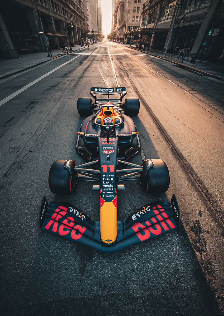 Red Bull Racing Formula 1 Car Canvas Print & Poster Wall Art - AI PRINT LAB