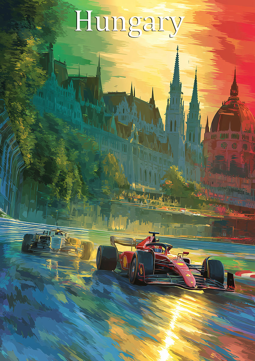 Dynamic Formula One Racing Car Canvas Print & Poster Wall Art - AI PRINT LAB
