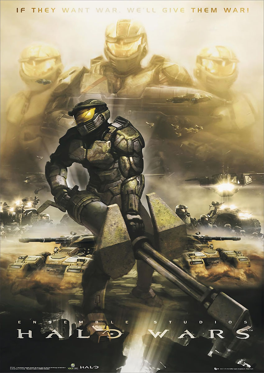 Halo Wars Video Game Canvas Print & Poster Wall Art - AI PRINT LAB