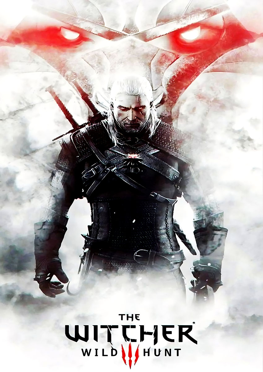 Geralt of Rivia The Witcher 3 Wild Hunt Canvas Print & Poster - AI PRINT LAB