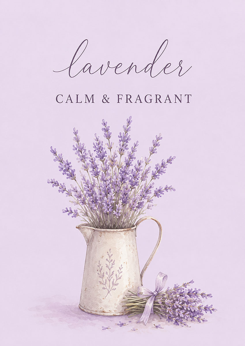 Lavender Bouquet Canvas Print & Poster Wall Art - AI PRINT LAB