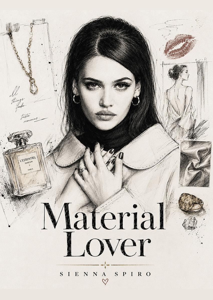 Material Lover Fashion Illustration Canvas Print & Poster Wall Art - AI PRINT LAB
