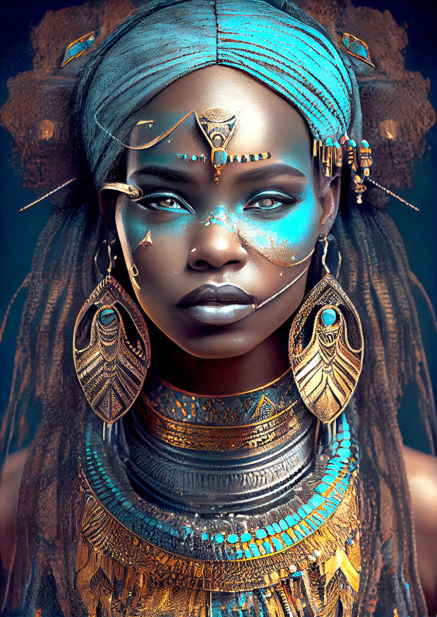 Dramatic Artwork of a Regal Figure Canvas Print & Poster Wall Art - AI PRINT LAB