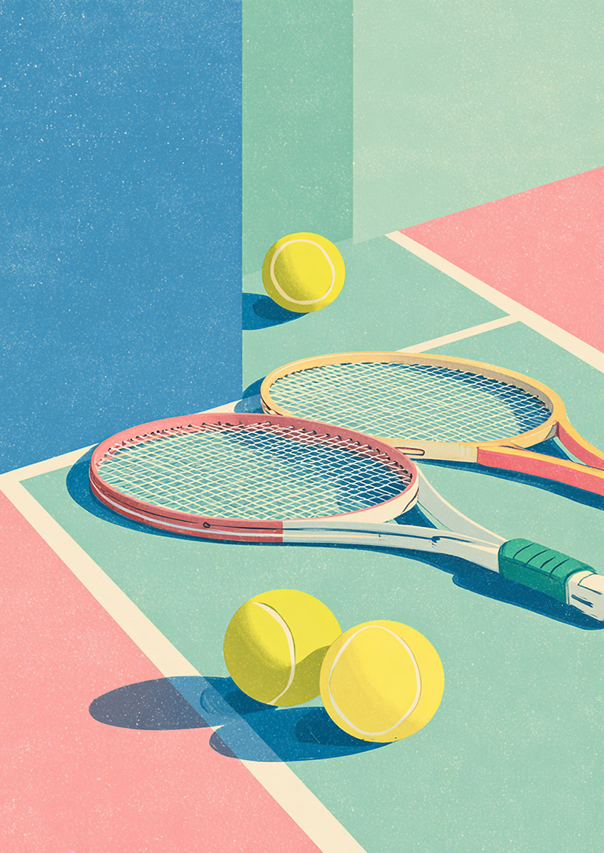 Tennis wall art prints and canvas posters category