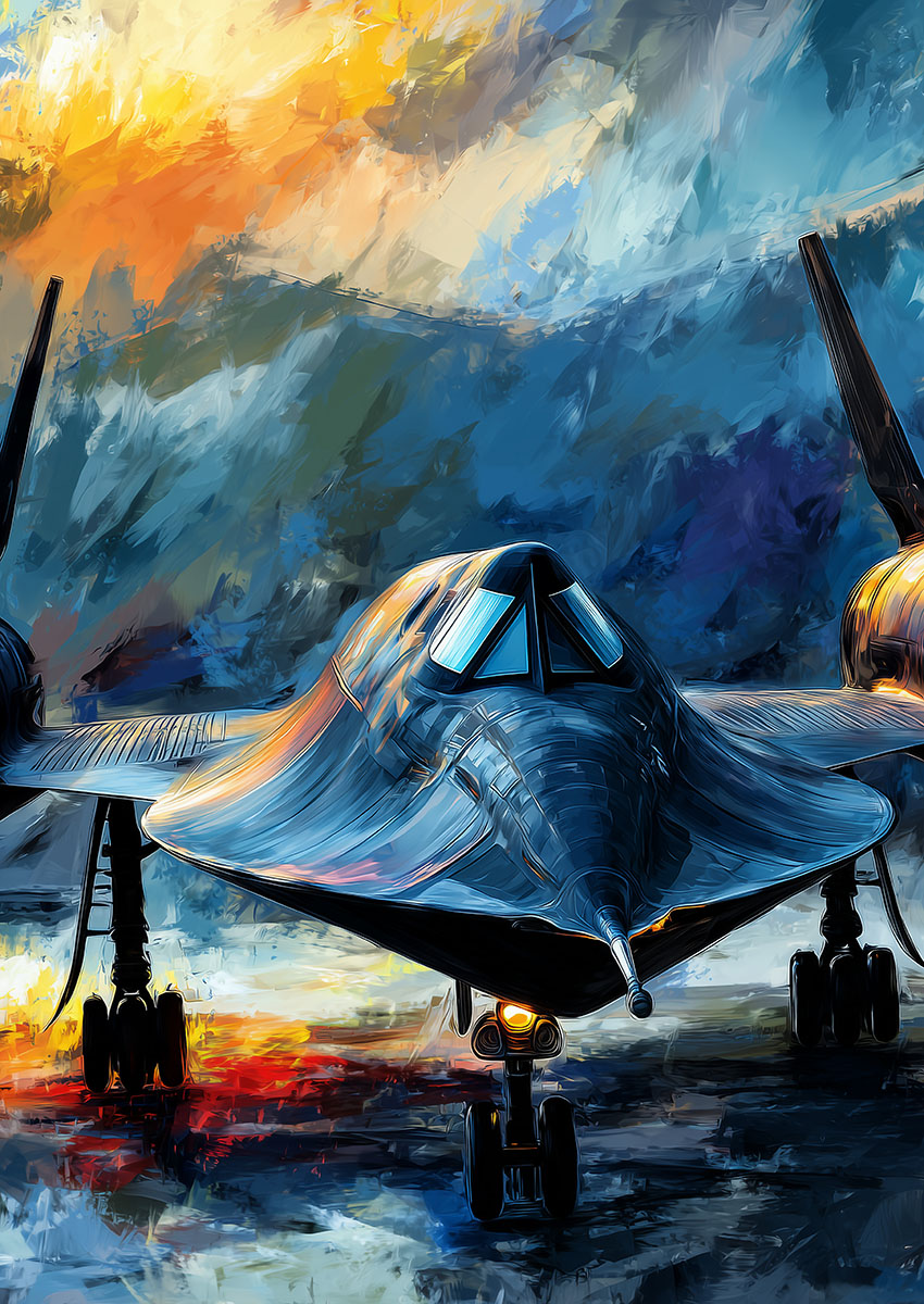 SR-71 Blackbird Canvas Print & Poster Wall Art - AI PRINT LAB