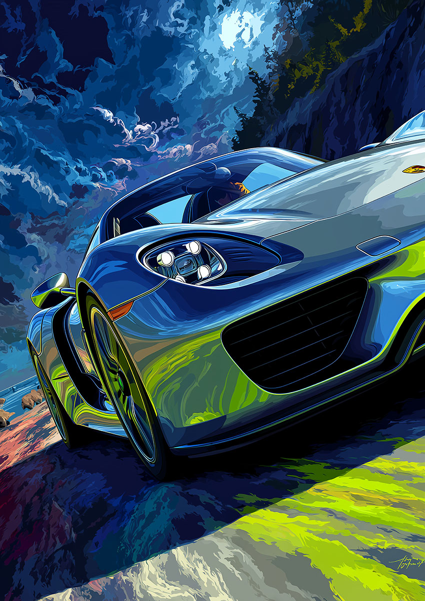 Porsche 918 Spyder Canvas Print & Poster Wall Art - AI PRINT LAB