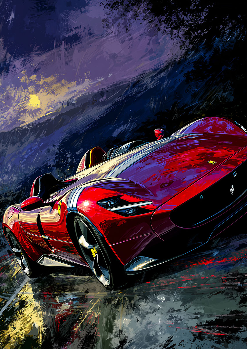 Ferrari Monza Canvas Print & Poster Wall Art - AI PRINT LAB