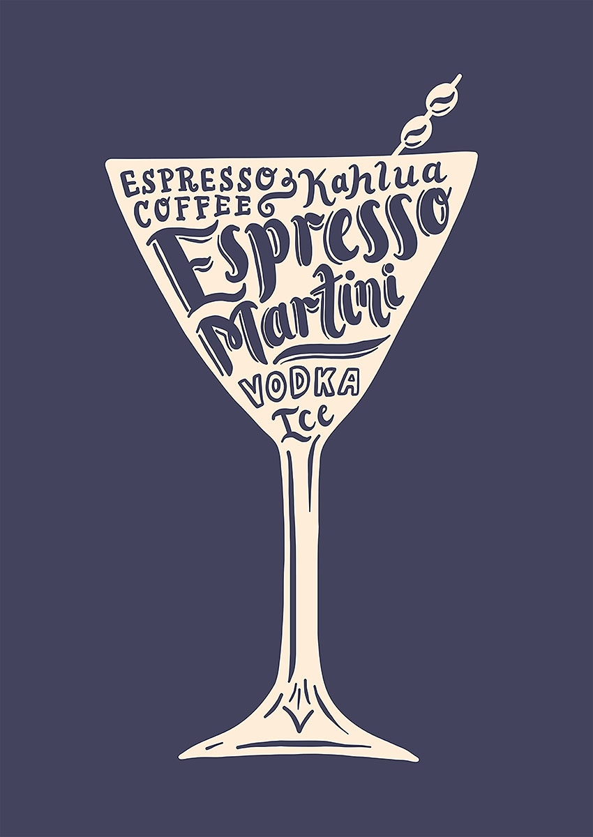 Espresso Martini Artwork Canvas Print & Poster Wall Art - AI PRINT LAB