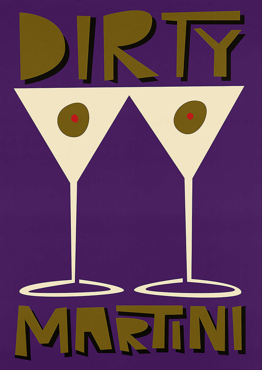 Dirty Martini Cocktail Canvas Print & Poster Wall Art - AI PRINT LAB