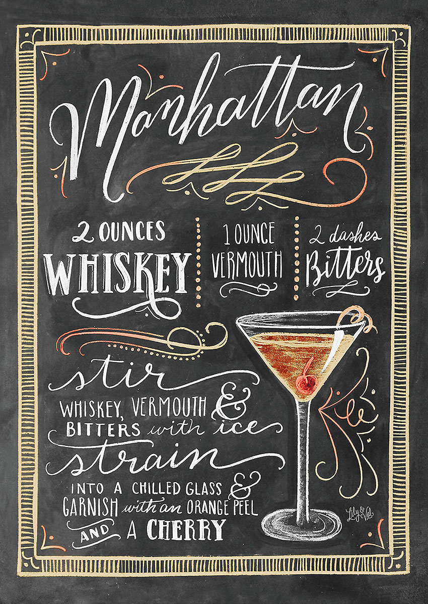 Manhattan Cocktail Canvas Print & Poster Wall Art - AI PRINT LAB